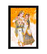 eCraftIndia Lord Krishna Satin Matt Texture UV Art Painting
