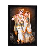 eCraftIndia Lord Krishna Satin Matt Texture UV Art Painting
