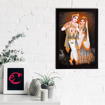 eCraftIndia Lord Krishna Satin Matt Texture UV Art Painting 2