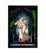 eCraftIndia Lord Krishna Satin Matt Texture UV Art Painting