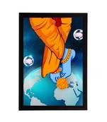 eCraftIndia Lord Krishna Satin Matt Texture UV Art Painting