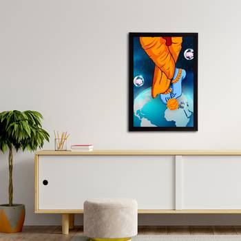 eCraftIndia Lord Krishna Satin Matt Texture UV Art Painting 3