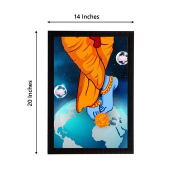 eCraftIndia Lord Krishna Satin Matt Texture UV Art Painting 4