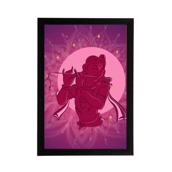 eCraftIndia Lord Krishna Satin Matt Texture UV Art Painting 1