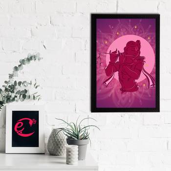 eCraftIndia Lord Krishna Satin Matt Texture UV Art Painting 2