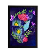 eCraftIndia Lord Krishna Satin Matt Texture UV Art Painting