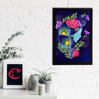 eCraftIndia Lord Krishna Satin Matt Texture UV Art Painting 2