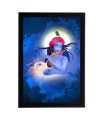 eCraftIndia Lord Krishna Satin Matt Texture UV Art Painting