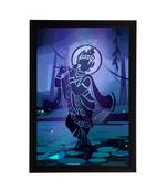 eCraftIndia Lord Krishna Satin Matt Texture UV Art Painting