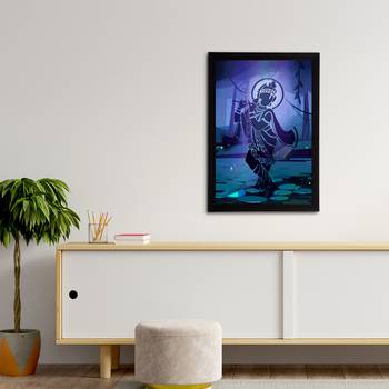 eCraftIndia Lord Krishna Satin Matt Texture UV Art Painting 3