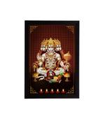 eCraftIndia Panch Mukhi Lord Hanuman Satin Matt Texture UV Art Painting