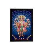 eCraftIndia Panch Mukhi Lord Hanuman Satin Matt Texture UV Art Painting