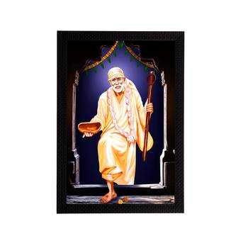 eCraftIndia Sai Baba Satin Matt Texture UV Art Painting 1