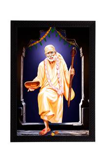 eCraftIndia Sai Baba Satin Matt Texture UV Art Painting