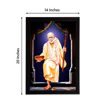 eCraftIndia Sai Baba Satin Matt Texture UV Art Painting 4
