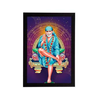 eCraftIndia Sai Baba Satin Matt Texture UV Art Painting 1