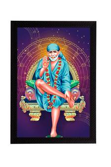eCraftIndia Sai Baba Satin Matt Texture UV Art Painting
