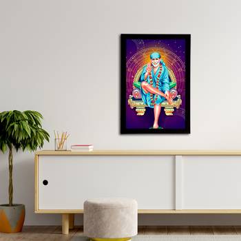 eCraftIndia Sai Baba Satin Matt Texture UV Art Painting 3