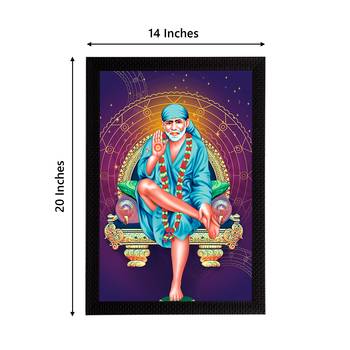 eCraftIndia Sai Baba Satin Matt Texture UV Art Painting 4