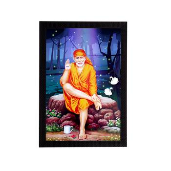 eCraftIndia Sai Baba Satin Matt Texture UV Art Painting 1