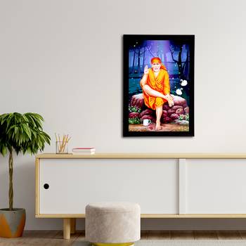eCraftIndia Sai Baba Satin Matt Texture UV Art Painting 3