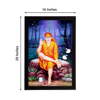 eCraftIndia Sai Baba Satin Matt Texture UV Art Painting 4