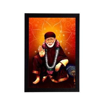 eCraftIndia Sai Baba Satin Matt Texture UV Art Painting 1