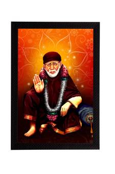 eCraftIndia Sai Baba Satin Matt Texture UV Art Painting