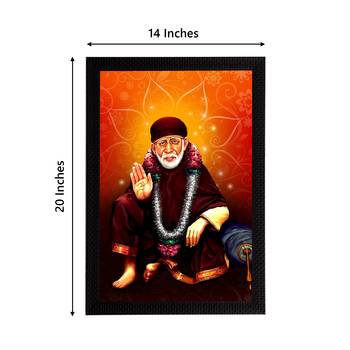 eCraftIndia Sai Baba Satin Matt Texture UV Art Painting 4
