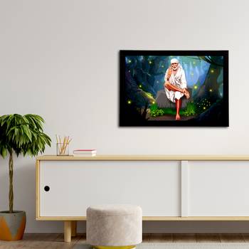 eCraftIndia Sai Baba Satin Matt Texture UV Art Painting 3