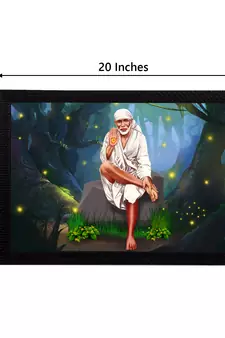 eCraftIndia Sai Baba Satin Matt Texture UV Art Painting