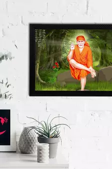 eCraftIndia Sai Baba Satin Matt Texture UV Art Painting