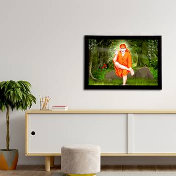 eCraftIndia Sai Baba Satin Matt Texture UV Art Painting 3