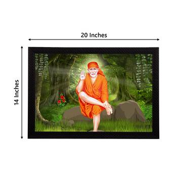 eCraftIndia Sai Baba Satin Matt Texture UV Art Painting 4