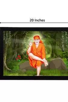 eCraftIndia Sai Baba Satin Matt Texture UV Art Painting