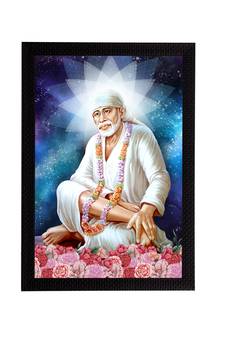 eCraftIndia Sai Baba Satin Matt Texture UV Art Painting