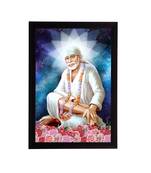 eCraftIndia Sai Baba Satin Matt Texture UV Art Painting