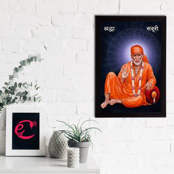 eCraftIndia Sai Baba Satin Matt Texture UV Art Painting 2