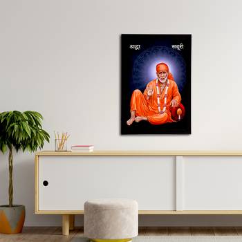 eCraftIndia Sai Baba Satin Matt Texture UV Art Painting 3