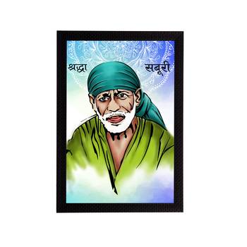 eCraftIndia Sai Baba Satin Matt Texture UV Art Painting 1
