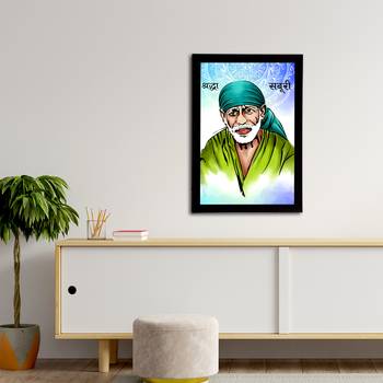 eCraftIndia Sai Baba Satin Matt Texture UV Art Painting 3