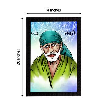 eCraftIndia Sai Baba Satin Matt Texture UV Art Painting 4