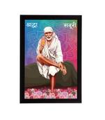 eCraftIndia Sai Baba Satin Matt Texture UV Art Painting