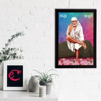 eCraftIndia Sai Baba Satin Matt Texture UV Art Painting 2