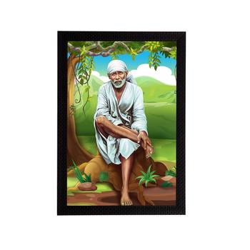 eCraftIndia Sai Baba Satin Matt Texture UV Art Painting 1