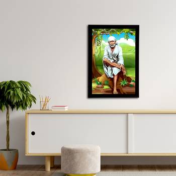eCraftIndia Sai Baba Satin Matt Texture UV Art Painting 3