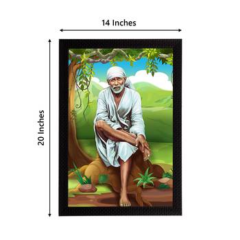 eCraftIndia Sai Baba Satin Matt Texture UV Art Painting 4