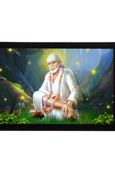 eCraftIndia Sai Baba Satin Matt Texture UV Art Painting