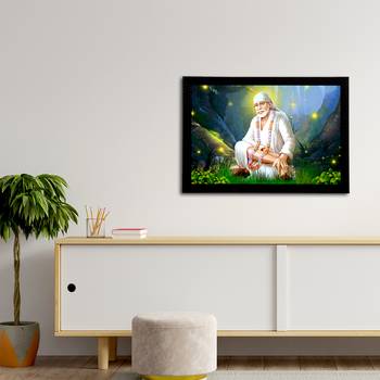 eCraftIndia Sai Baba Satin Matt Texture UV Art Painting 3
