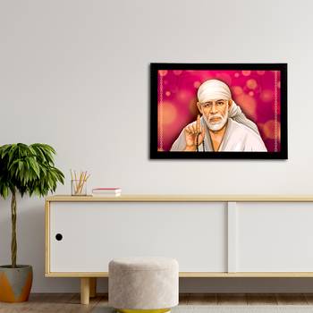 eCraftIndia Sai Baba Satin Matt Texture UV Art Painting 3
